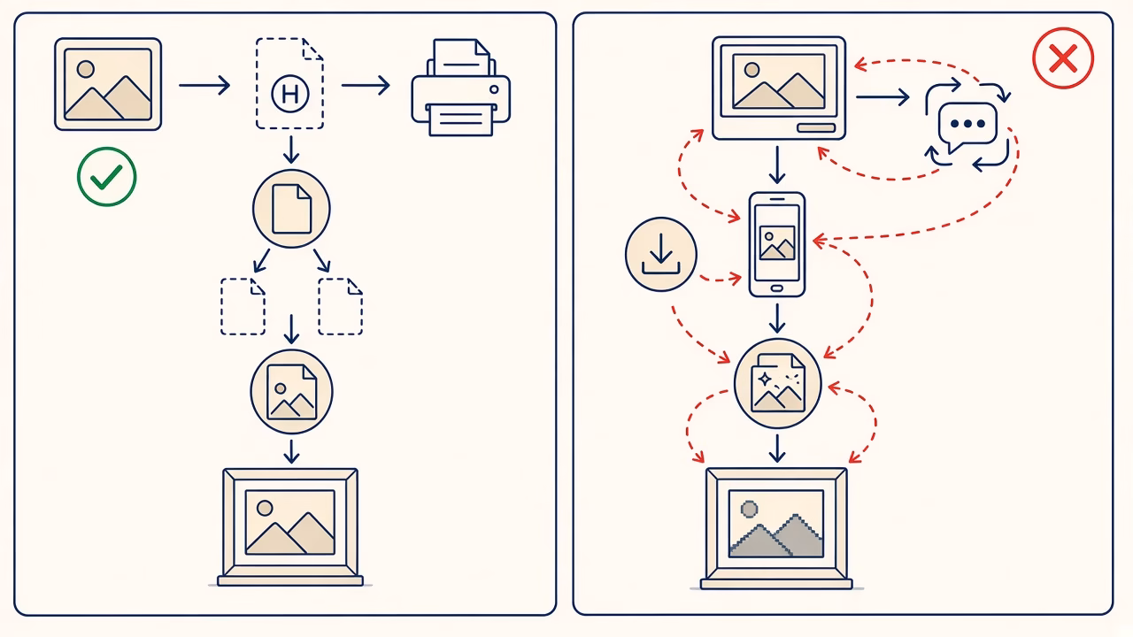 Line-art example for HEIC or JPEG: Which File Is Better for Photo Printing?