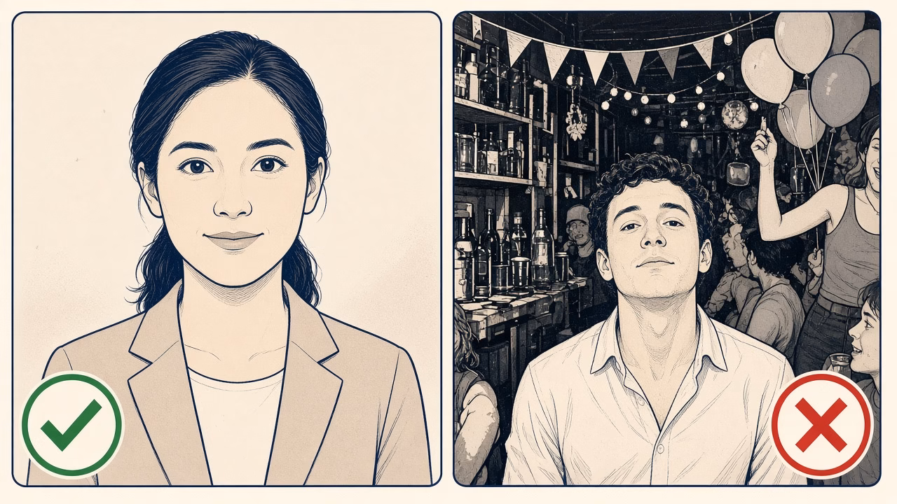 Line-art example for LinkedIn and CV Headshots in Volos