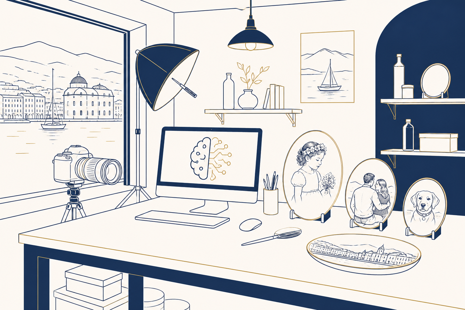 Porcelain photo printing lab in Volos
